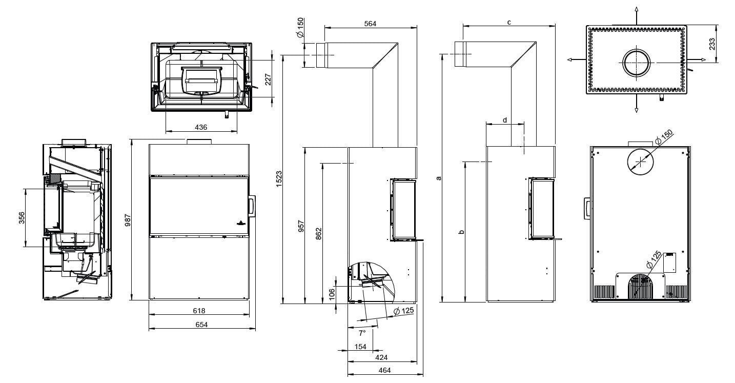 Kit cheminée Austroflamm Dexter S3 2.0 - 6 kW – Image 4