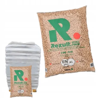 REZULT – Granulés de pin – Palette de 65 sacs de 15 kg (975 kg)